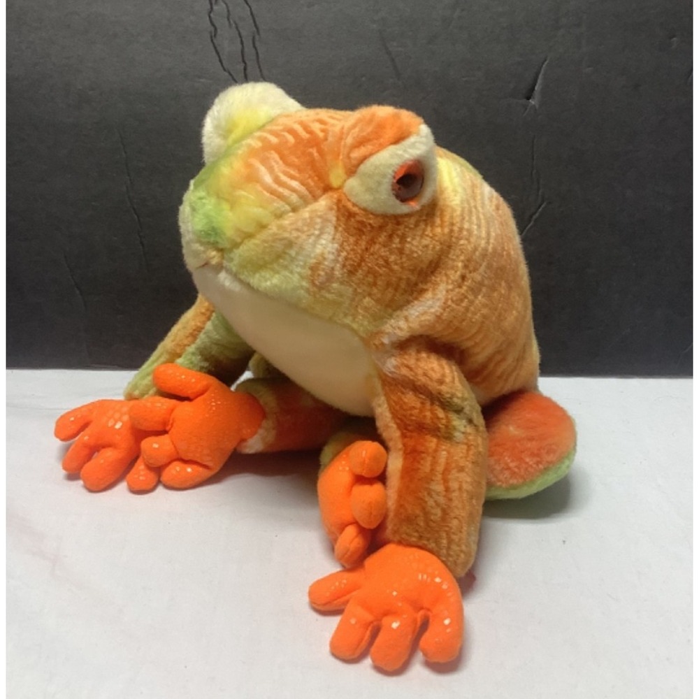 Ty Beanie Buddy Large Plush PRINCE the Frog 13" Stuffed Animal Toy orange Green